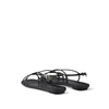 Prada Black Calfskin Strap-On Sandals Prada