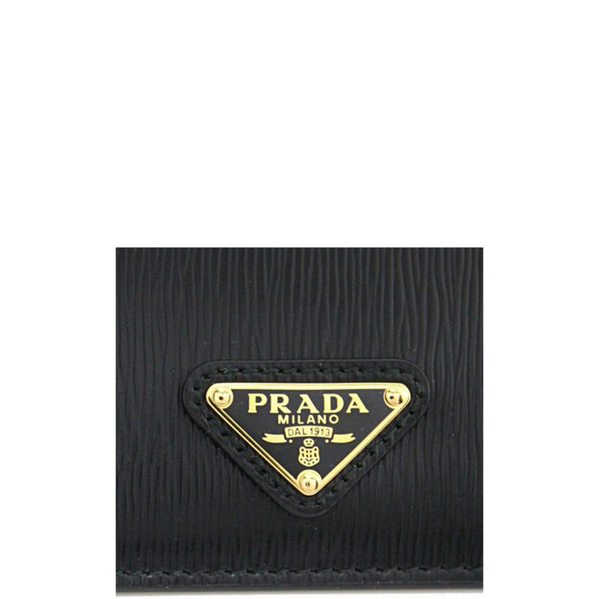Prada Black Calfskin Cardholder Prada