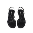 Prada Black Calfskin Strap-On Sandals Prada