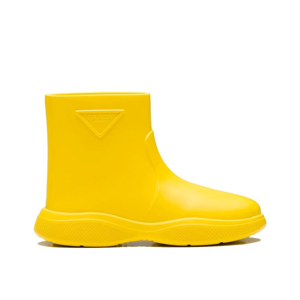 Prada Bicolor Rubber Rain Boots Prada