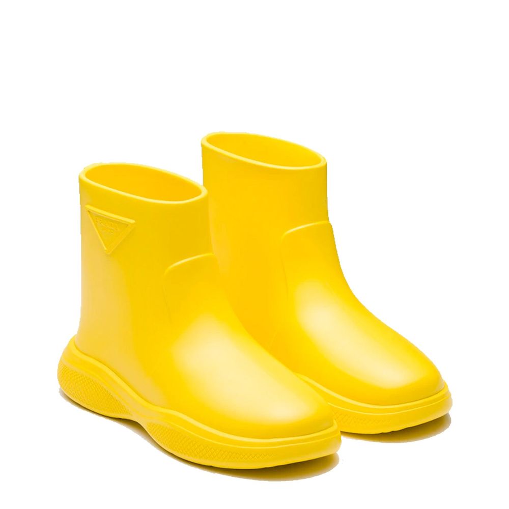 Prada Bicolor Rubber Rain Boots Prada