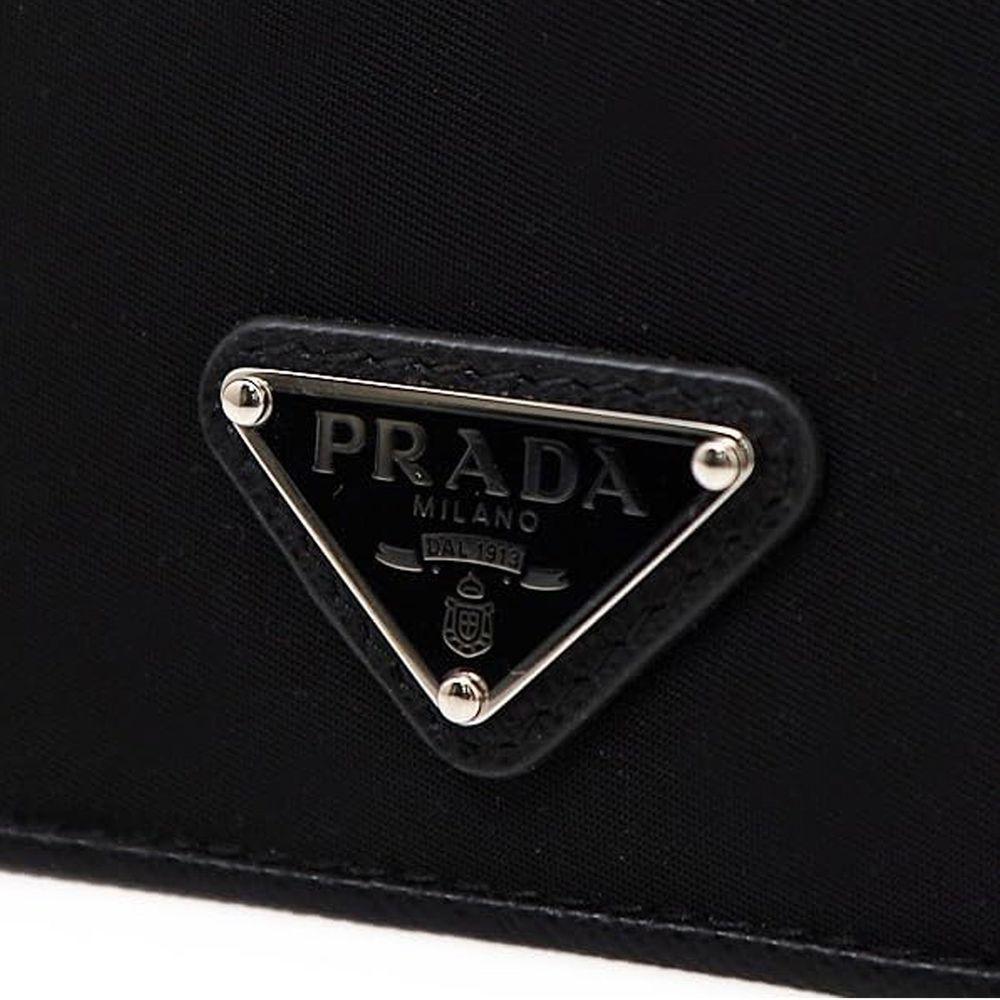 Prada Black Nylon Cardholder Prada