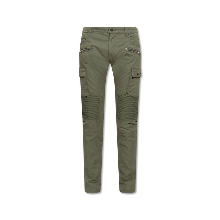 Balmain Bicolor Cotton Cargo Pants Balmain
