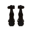 Balmain Black Silk Platform Sandals Balmain