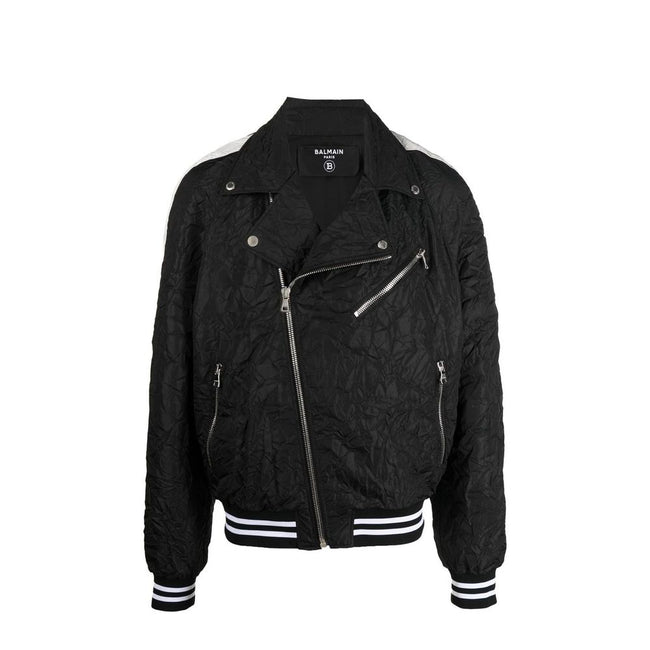 Balmain Black Polyester Bomber Balmain