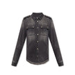 Balmain Black Denim Shirt Balmain