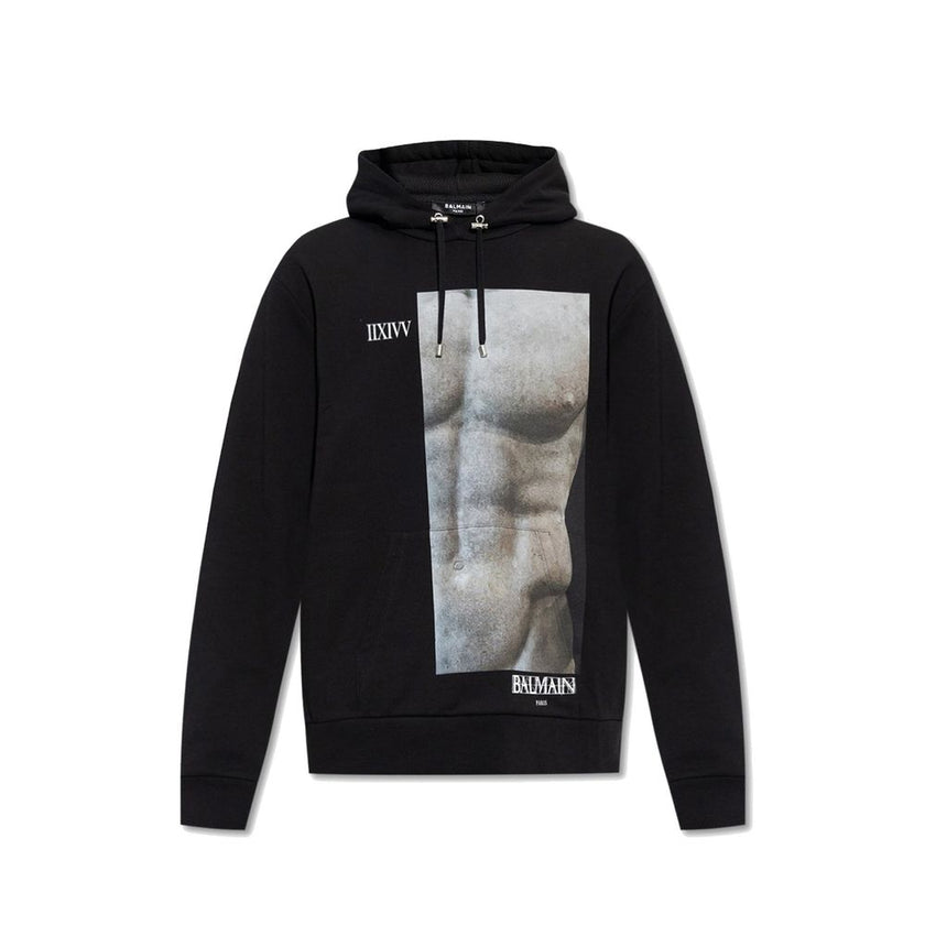 Balmain Black Cotton Sweatshirt Balmain