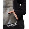 Balmain Black Cotton Sweatshirt Balmain