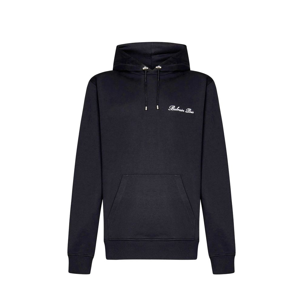 Balmain Black Cotton Sweatshirt Balmain