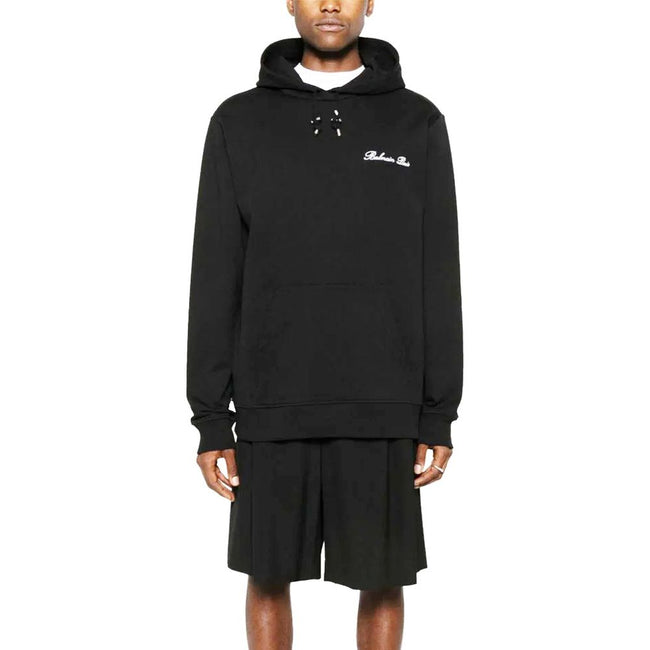 Balmain Black Cotton Sweatshirt Balmain