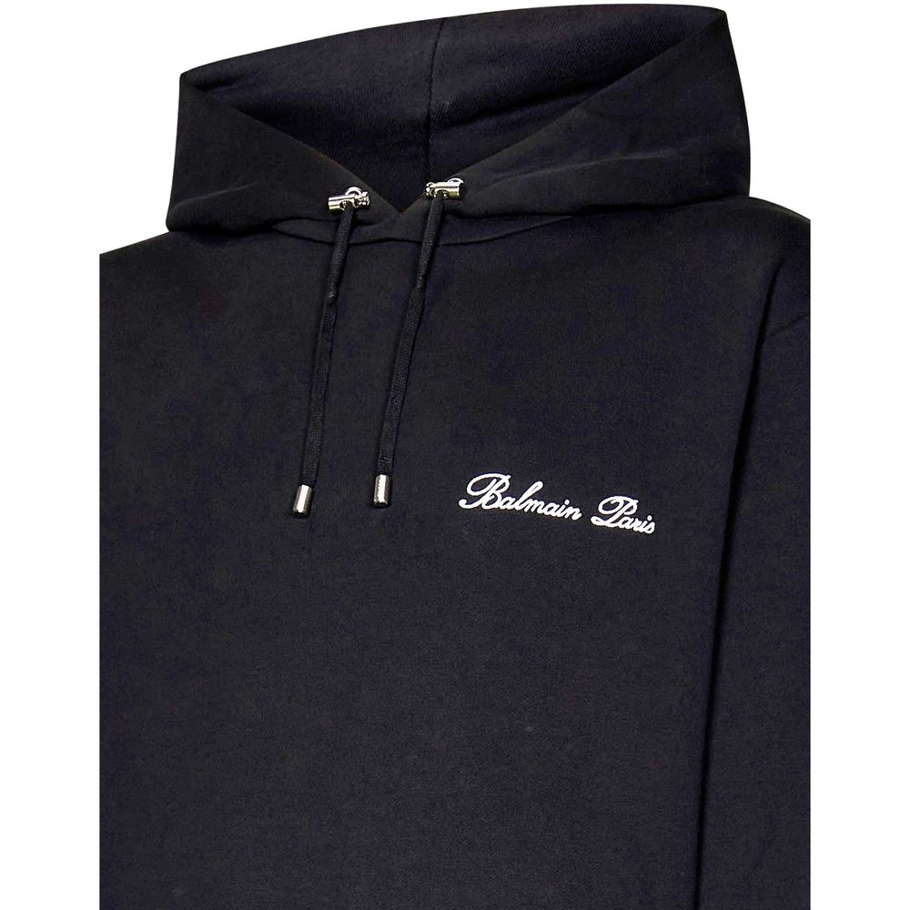 Balmain Black Cotton Sweatshirt Balmain