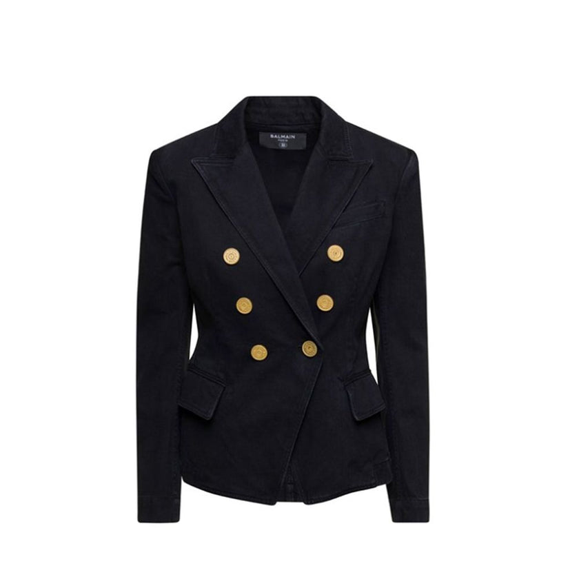 Balmain Black Cotton Blazer Balmain