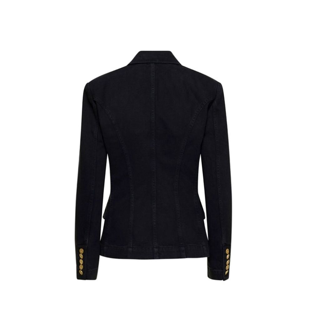 Balmain Black Cotton Blazer Balmain