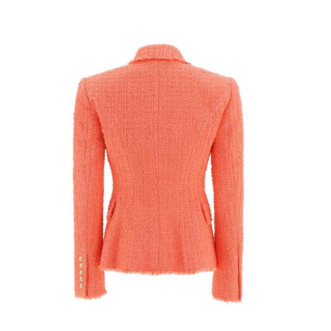 Balmain Orange Cotton Blazer Balmain