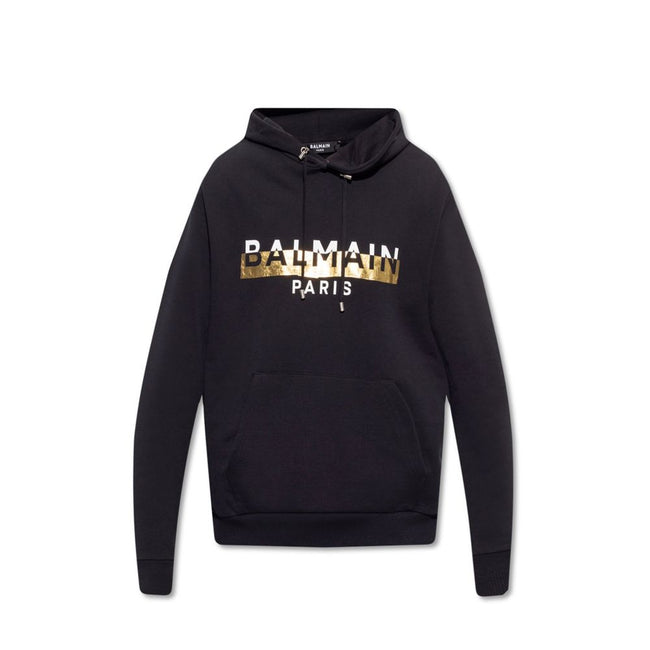 Balmain Black Cotton Sweatshirt Balmain