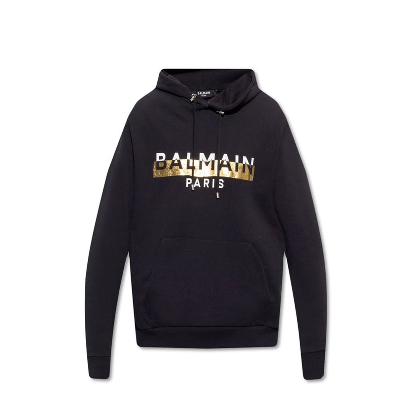Balmain Black Cotton Sweatshirt Balmain