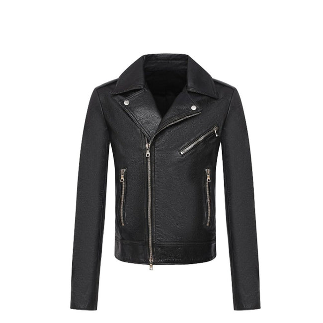 Balmain Black Leather Biker Jacket Balmain