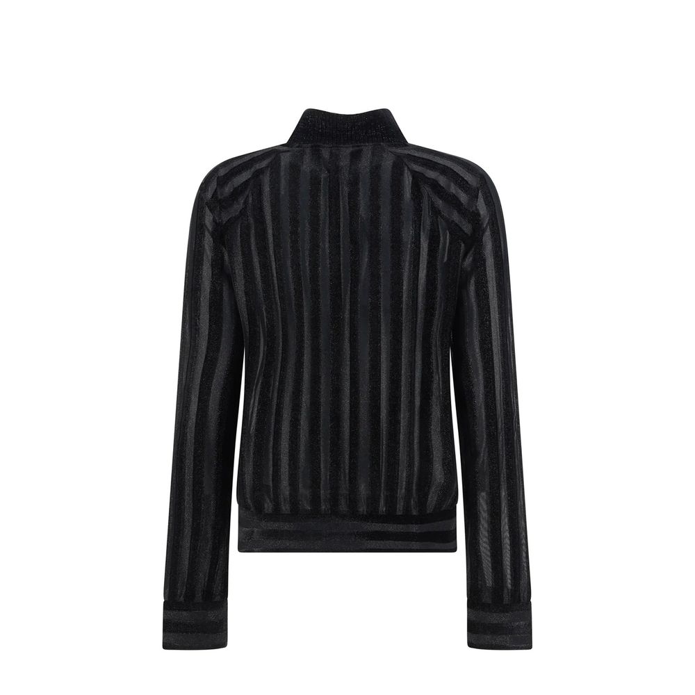 Balmain Black Elastane Sweatshirt Balmain