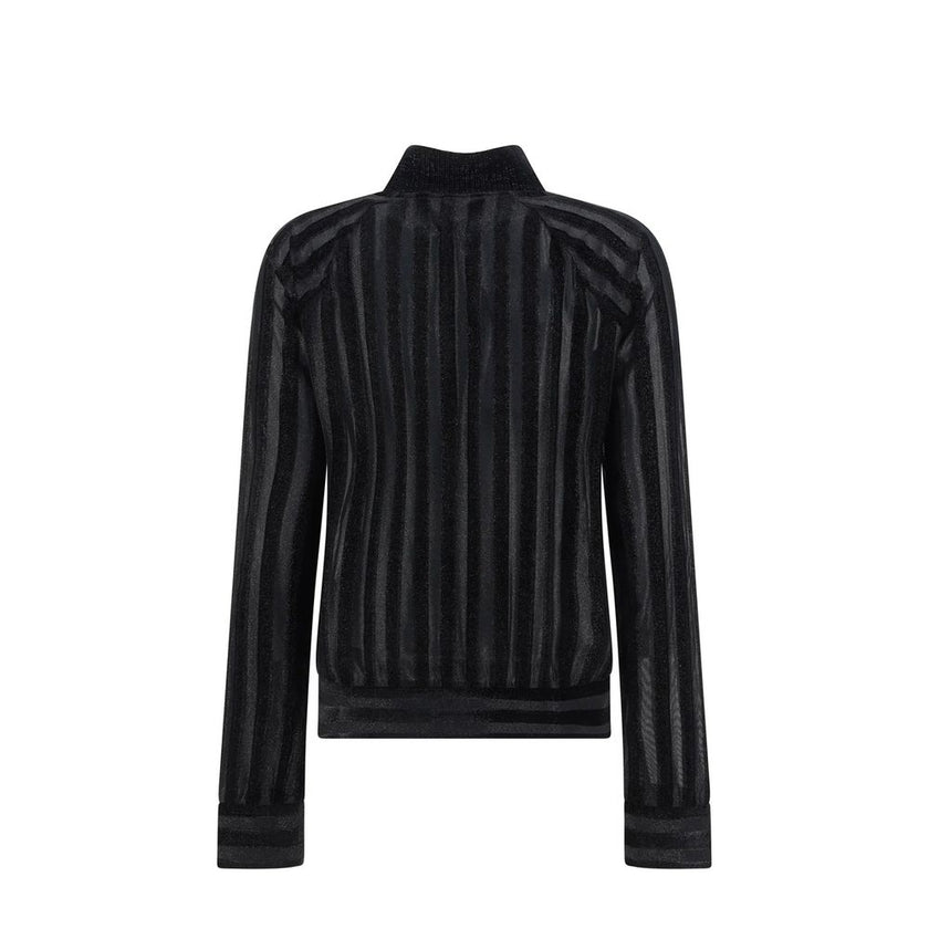 Balmain Black Elastane Sweatshirt Balmain