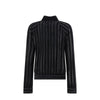 Balmain Black Elastane Sweatshirt Balmain
