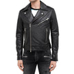 Balmain Black Leather Biker Jacket Balmain