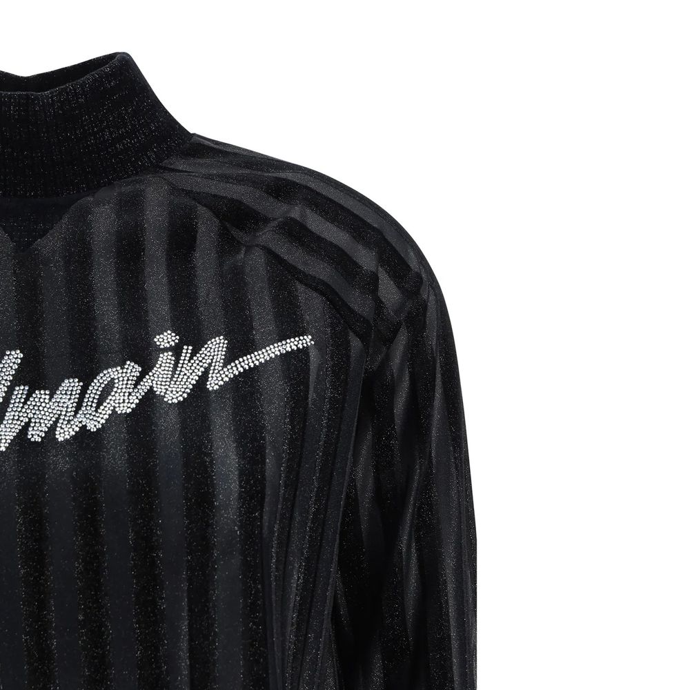 Balmain Black Elastane Sweatshirt Balmain