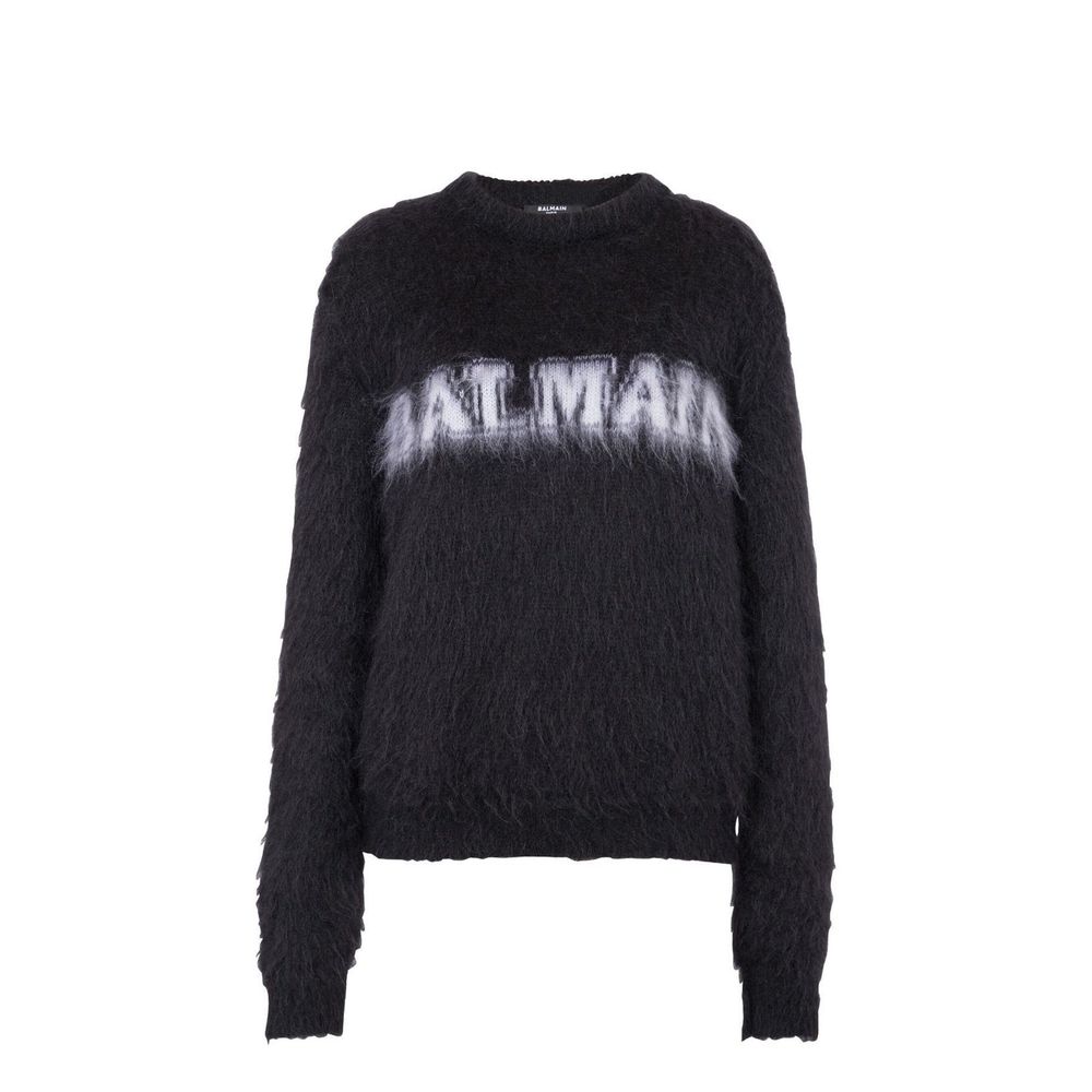 Balmain Black Mohair Sweatshirt Balmain