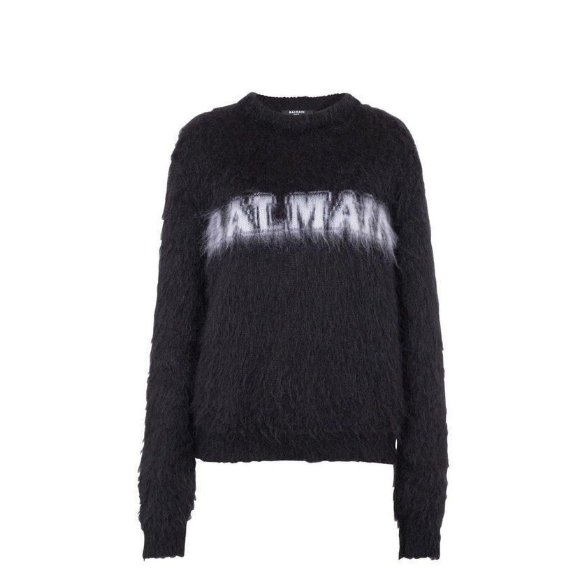 Balmain Black Mohair Sweatshirt Balmain