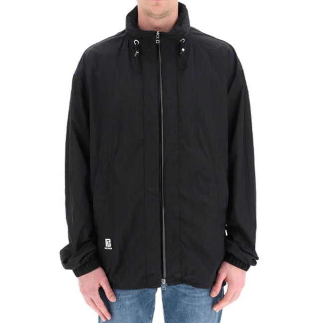 Balmain Black Nylon Shell Jacket Balmain