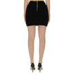 Balmain Black Cotton Mini Skirt Balmain