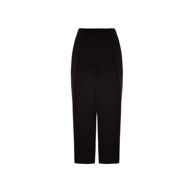 Balmain Black Viscose Casual Pants Balmain