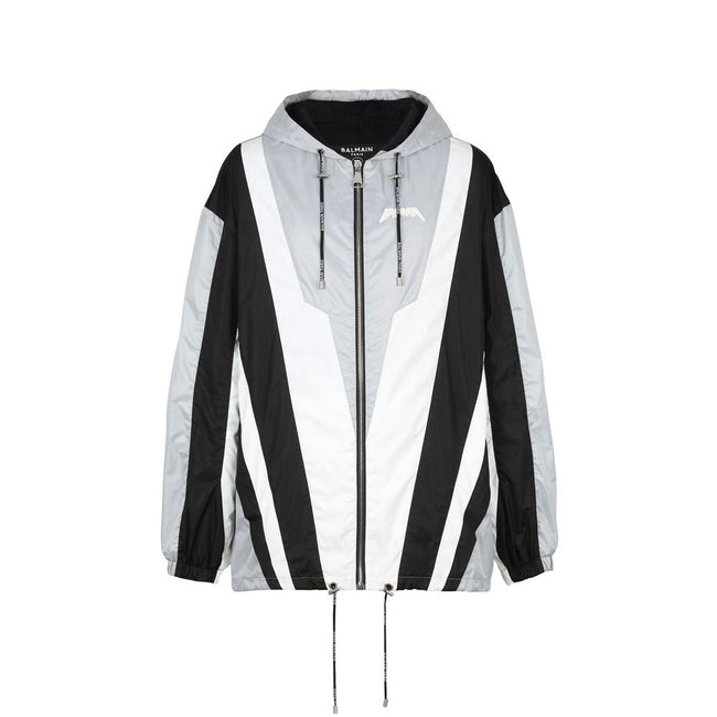 Balmain Black Polyester Shell Jacket Balmain