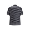 Versace Gray Silk Pattern Shirt Versace