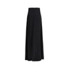 Valentino Black Silk Long Skirt Valentino