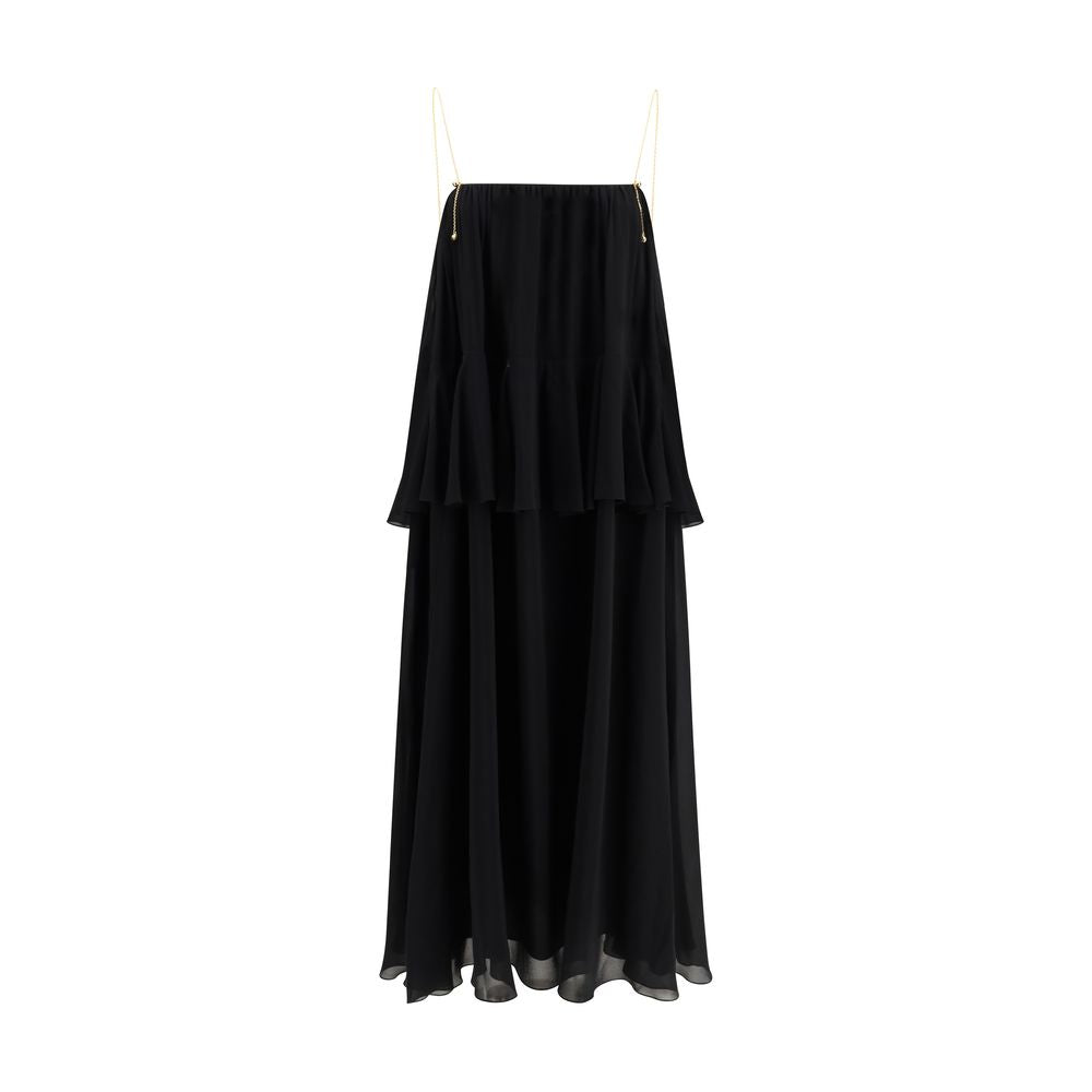 Chloé Black Silk Casual Dress Chloé