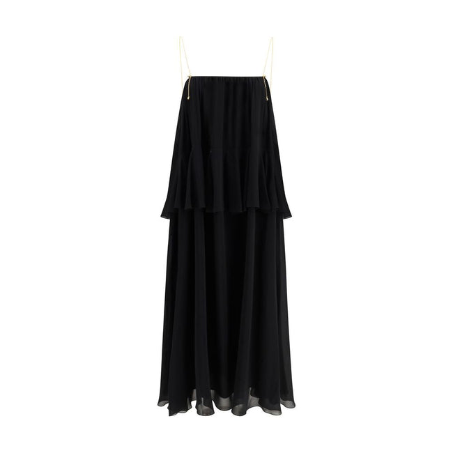 Chloé Black Silk Casual Dress Chloé