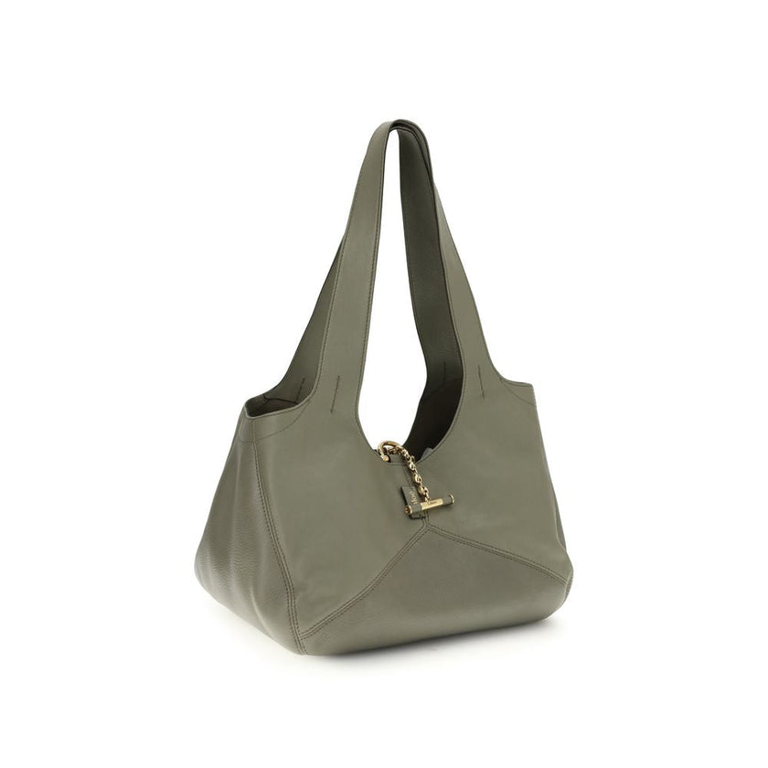 Chloé Bicolor Calf Leather Bos Taurus Shoulder Bag Chloé