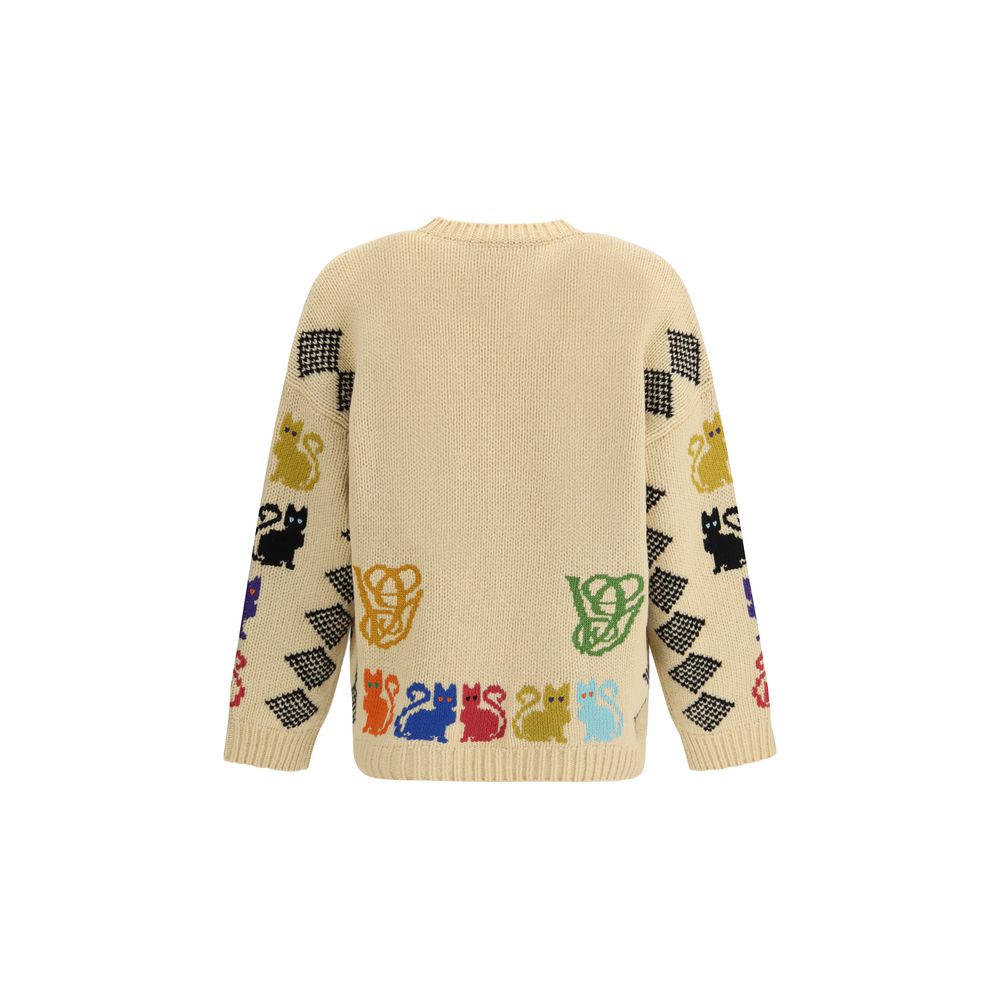 Valentino Multicolor Wool Cardigan Valentino