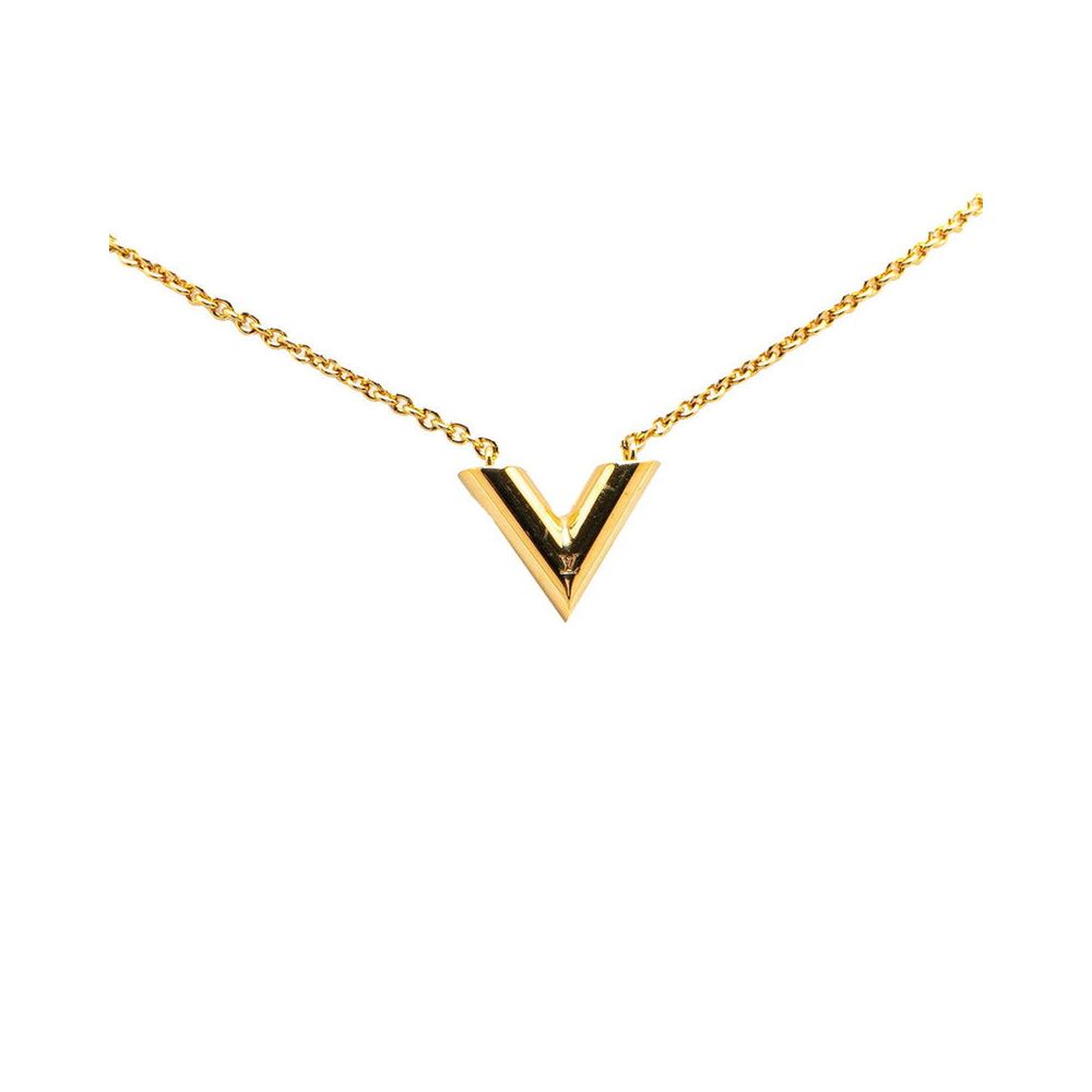 Louis Vuitton Gold Metal Necklace Louis Vuitton