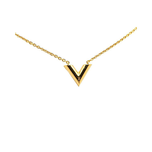 Louis Vuitton Gold Metal Necklace Louis Vuitton