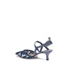 Fendi Blue Polyamide Mid Heel Pumps Fendi