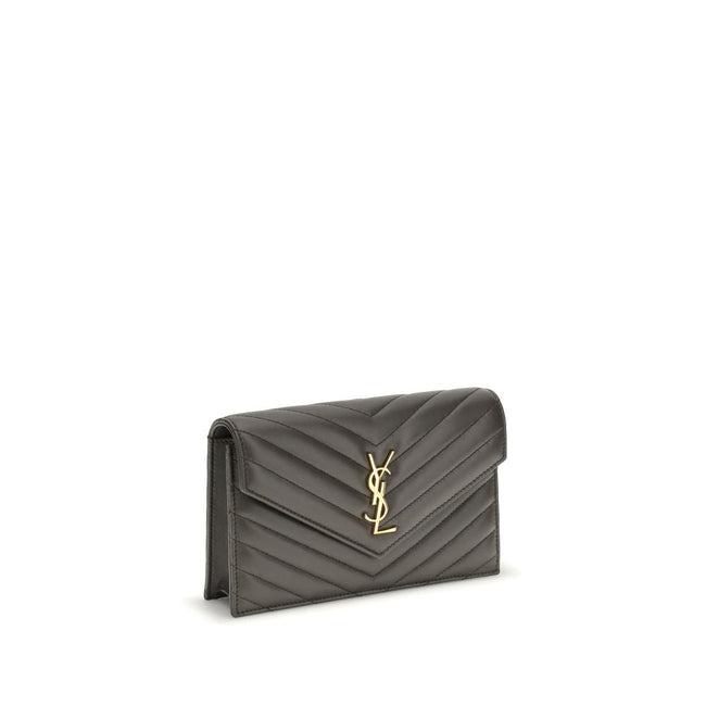 Saint Laurent Black Calf Leather Bos Taurus Wallet Saint Laurent