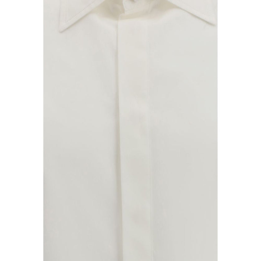 Valentino White Cotton Dress Shirt Valentino