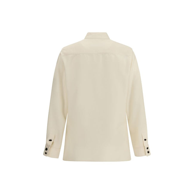 Valentino Cream Silk Shirt Valentino