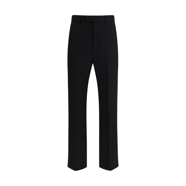 Valentino Black Fleece Wool Dress Pants Valentino