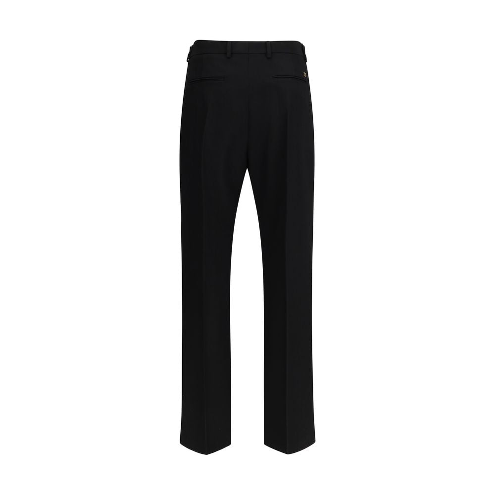 Valentino Black Fleece Wool Dress Pants Valentino