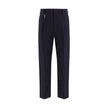 Prada Blue Cotton Dress Pants Prada
