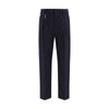 Prada Blue Cotton Dress Pants Prada