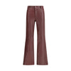 Chloé Bordeaux Leather Pants Chloé