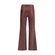 Chloé Bordeaux Leather Pants Chloé